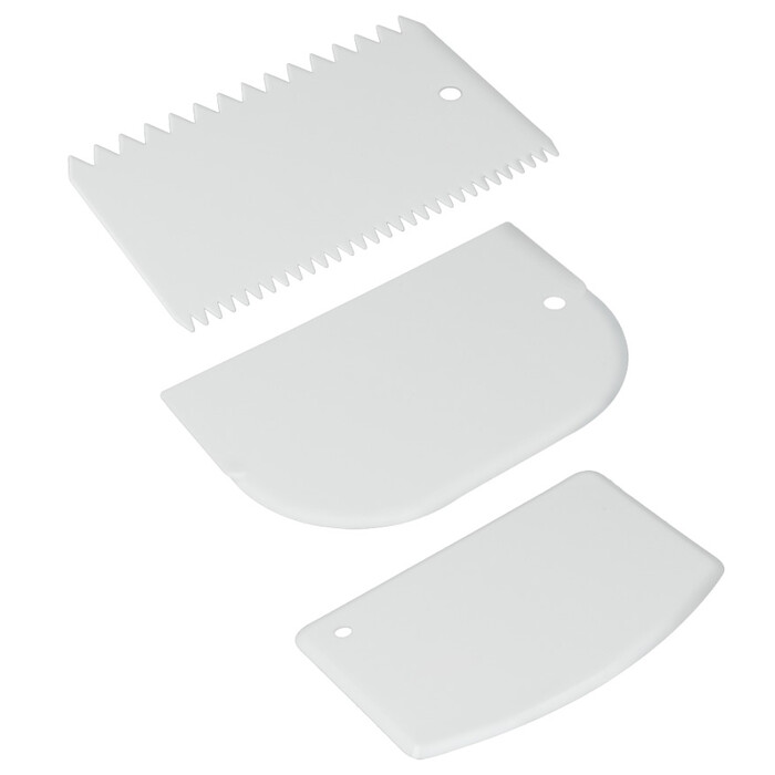 METALTEX Teigkarten-Set 3 Teile weiß