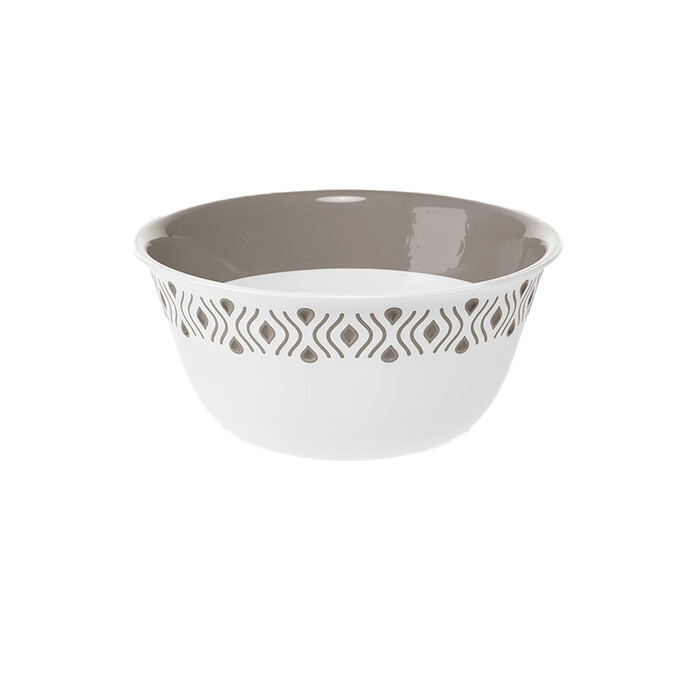 Schüssel Tosca Ø 19 cm weiß/braun