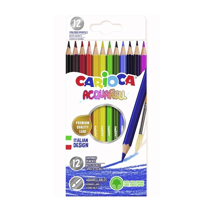 CARIOCA Aquarell Farbstifte 12 Stück mehrere Farben