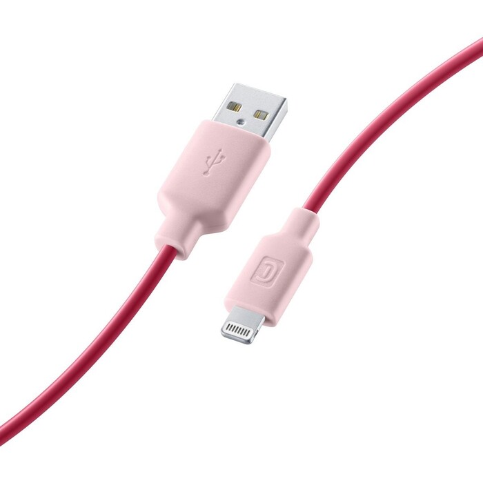 Cellularline - Smart-Lightning-Kabel, 1m, pink