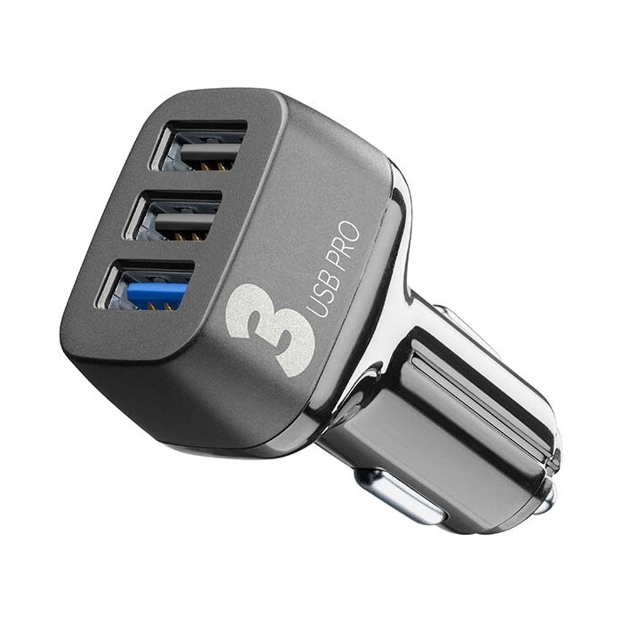 CELLULARLINE KFZ Ladegerät 3 Ports 42 W schwarz