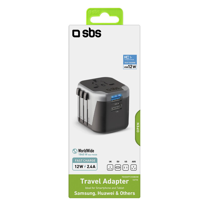 SBS Universal-Reiseadapter 12 W