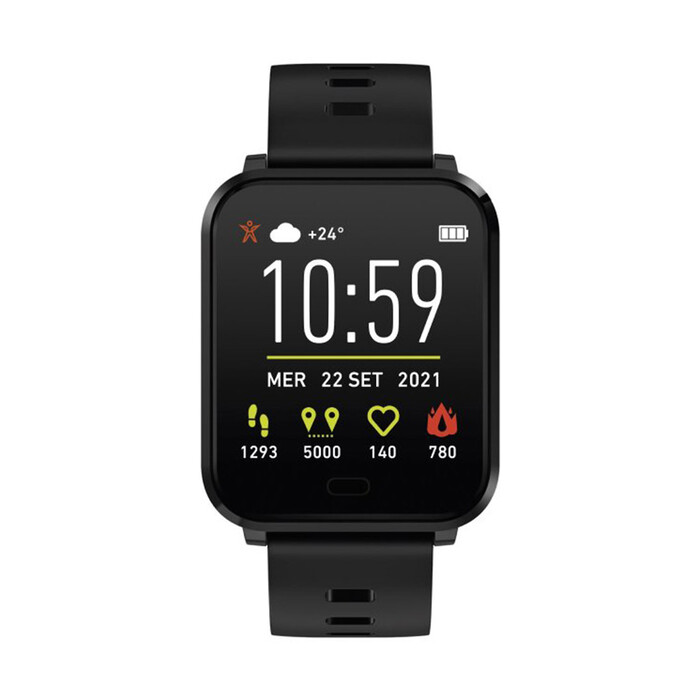 SBS Beat Spirit Fitness Uhr schwarz