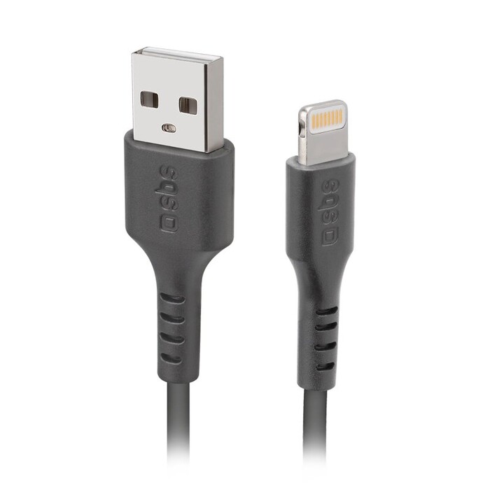 SBS Daten- und Ladekabel USB Lightning 1 m schwarz