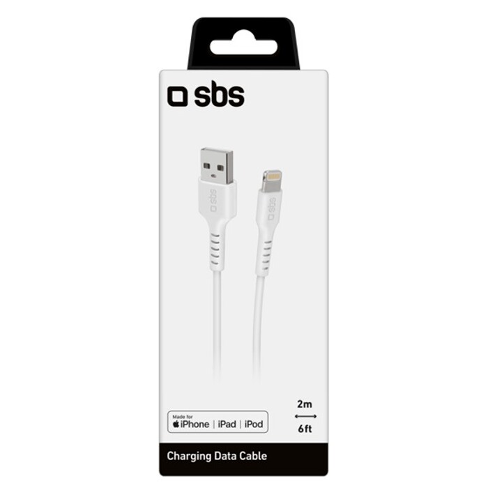 SBS USB Data Cable Apple Lightning C-89 2m white