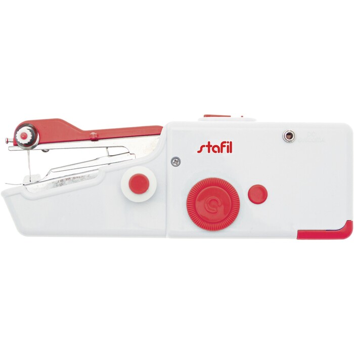 STAFIL Nähmaschine Mini tragbar weiß/rot