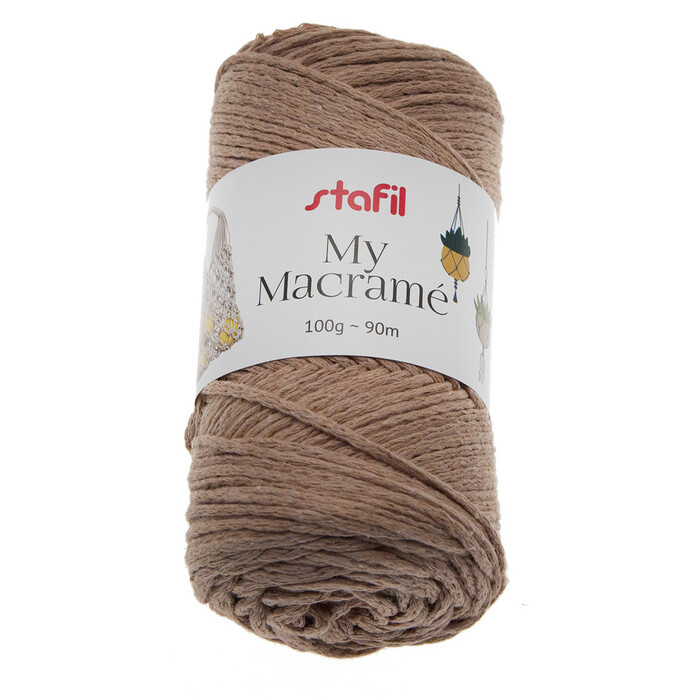 STAFIL Makramee-Garn 100 g kaffee