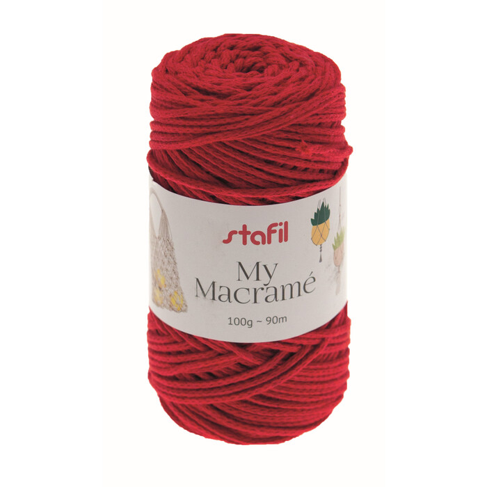 STAFIL Makramee-Garn 100 g rot