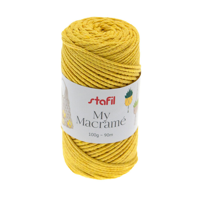 STAFIL Makramee-Garn 100 g gelb