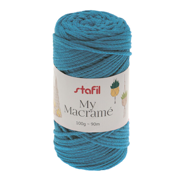 STAFIL Makramee-Garn 100 g türkisblau