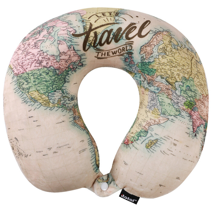 I-TOTAL Nackenkissen Serie Travel 30 x 27 cm bunt