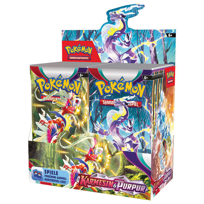 POKÉMON Sammelkartenspiel Karmesin und Purpur Boosterpack 1 Stück sortiert