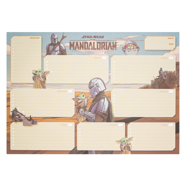 Schreibunterlage A3 Star Wars The Mandalorian mit Wochenplaner