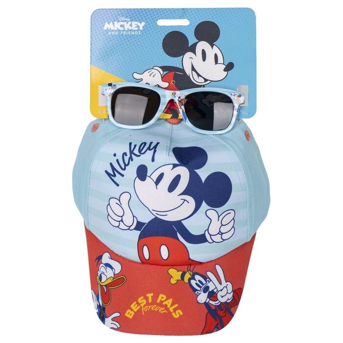 Set Kinderkappe und Sonnenbrille Mickey