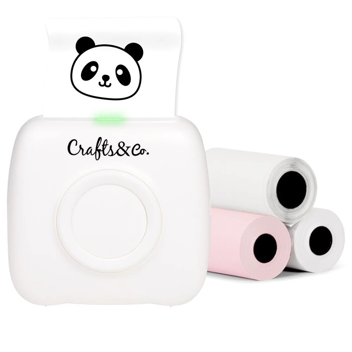 CRAFTS&CO Mini Pocket Drucker weiß