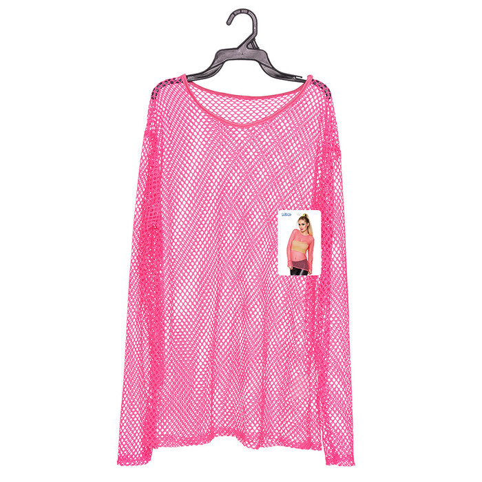 Shirt Fischnetz (M/L) neonrosa