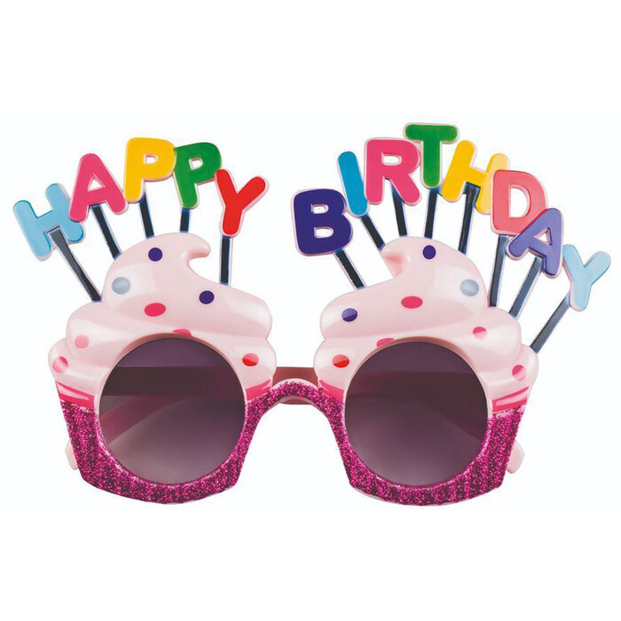 Brille - Cupcakes: Happy Birthday, pink