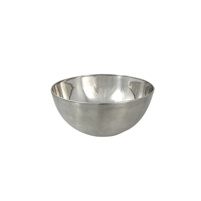 Schale aus Edelstahl Ø 13 cm silber