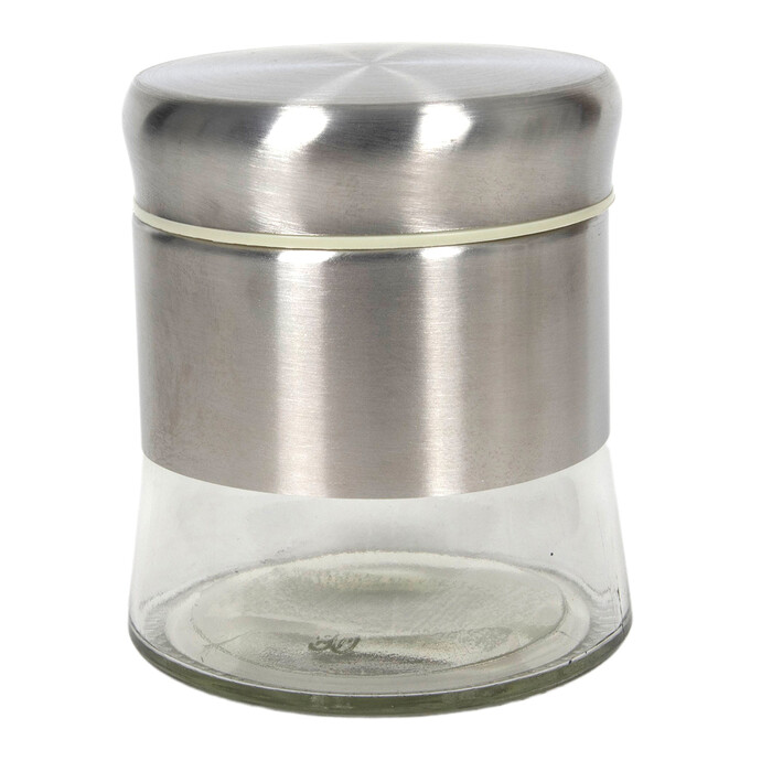 Vorratsdose aus Edelstahl/Glas 350 ml
