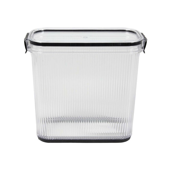Vorratsdose Linien 19 x 9 x 18 cm transparent