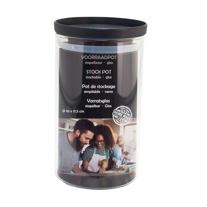 Vorratsdose Glas Ø 10 cm H: 22,5 cm transparent