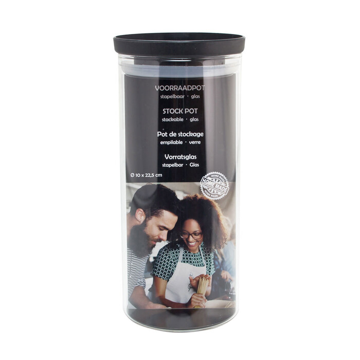 Vorratsdose Glas Ø 10 cm H: 22,5 cm transparent