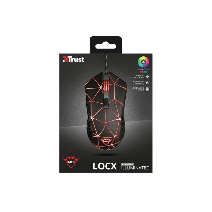 TRUST Gaming-Maus GXT 133 Locx schwarz