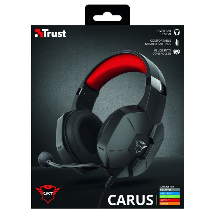 Trust GXT 323 CARUS Gaming Headset schwarz