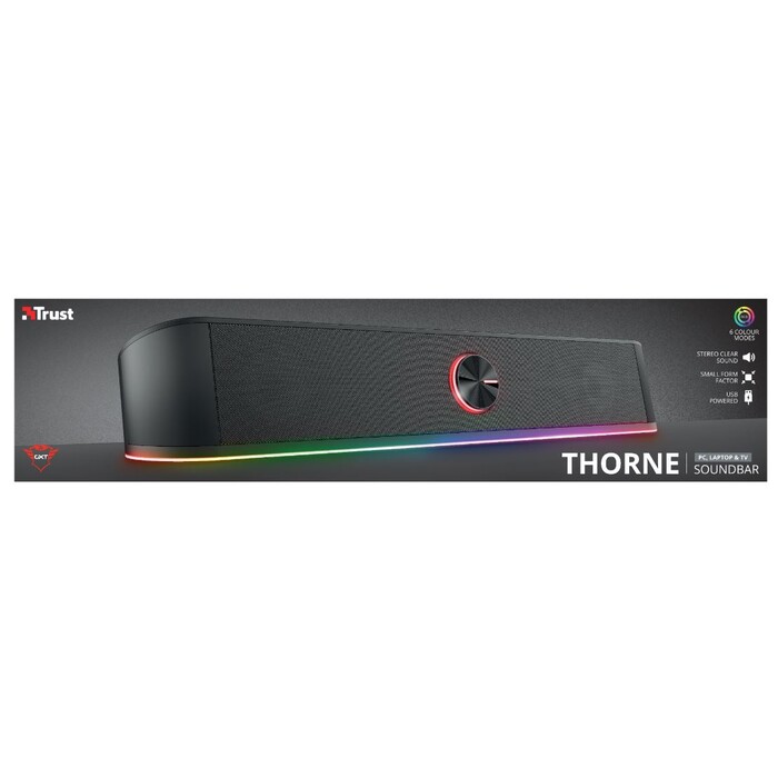 Trust GXT 619 THORNE RGB Illuminated Soundbar