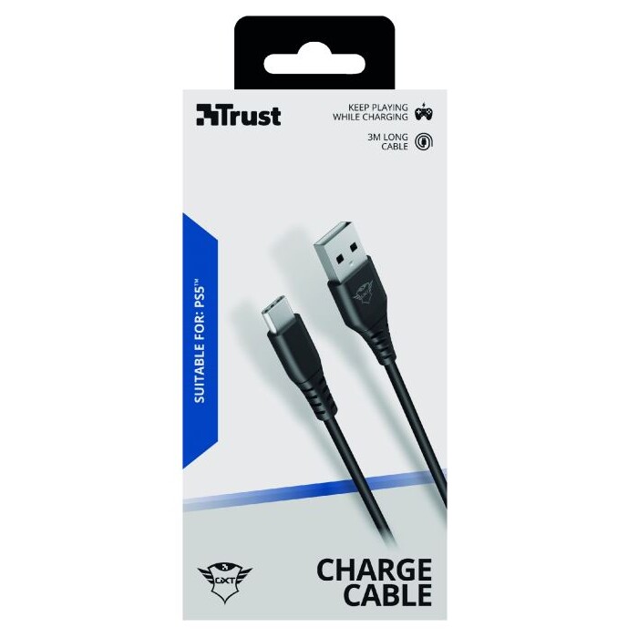 Trust GXT 226 PLAY&CHARGE Cable 3m for PS5
