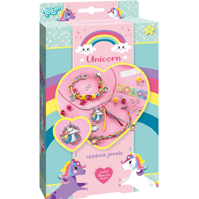 TOTUM Schmuckset Einhorn bunt