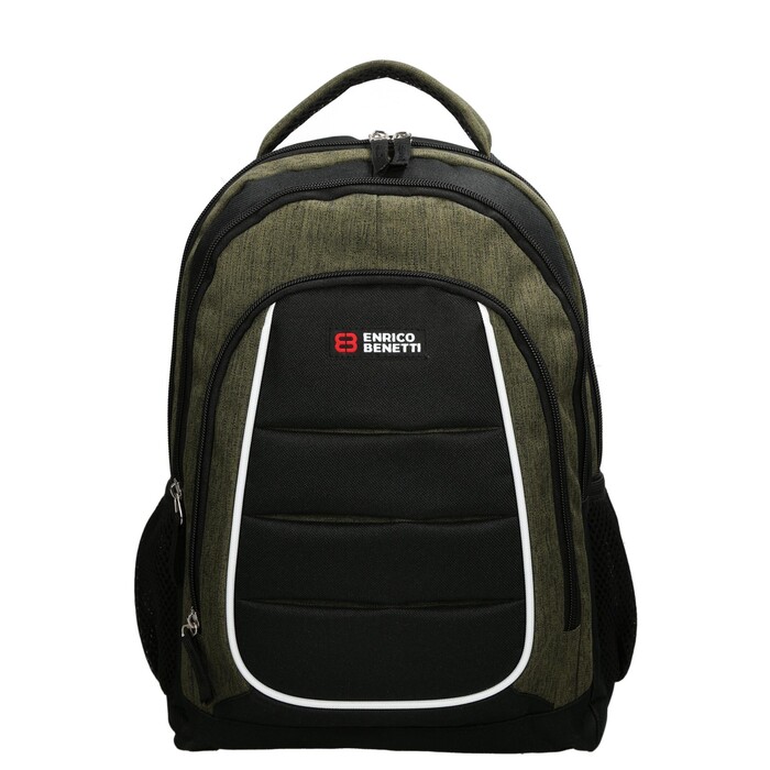 ENRICO BENETTI Rucksack mit Tabletfach olivgrün/schwarz