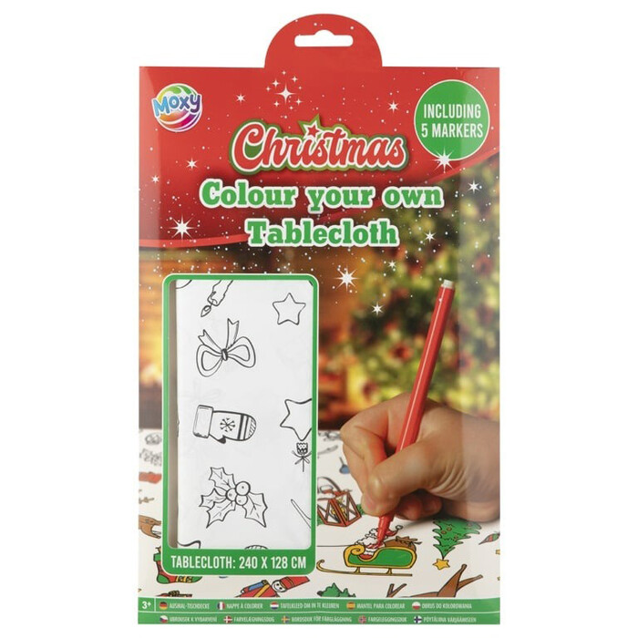 Xmas Tischdecke zum Bemalen 240 x 128 cm