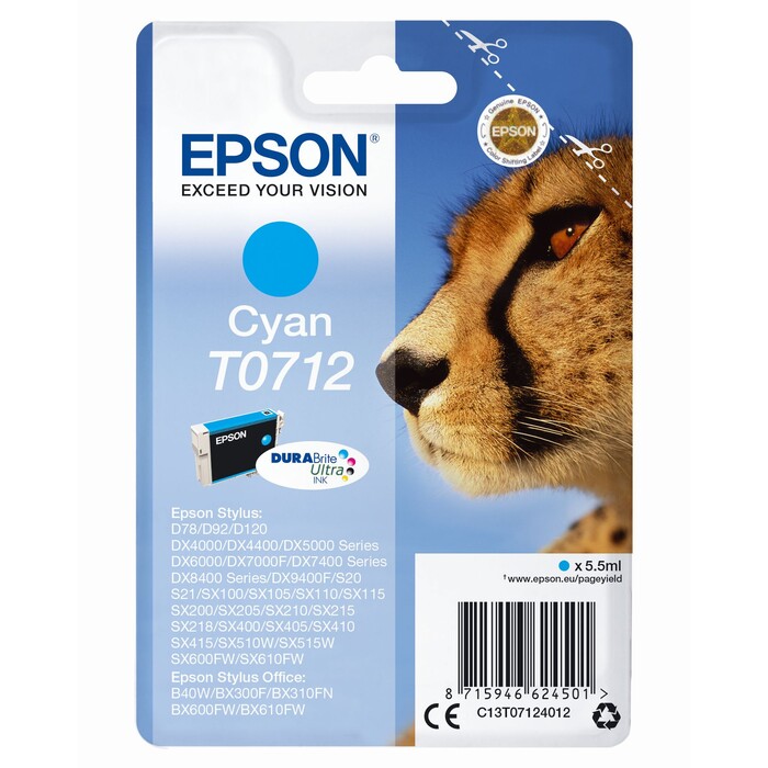 Epson Ink cyan T0712