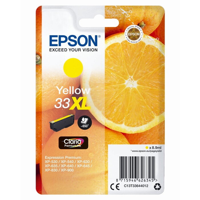 Epson Claria Premium Ink Nr.33XL yell.