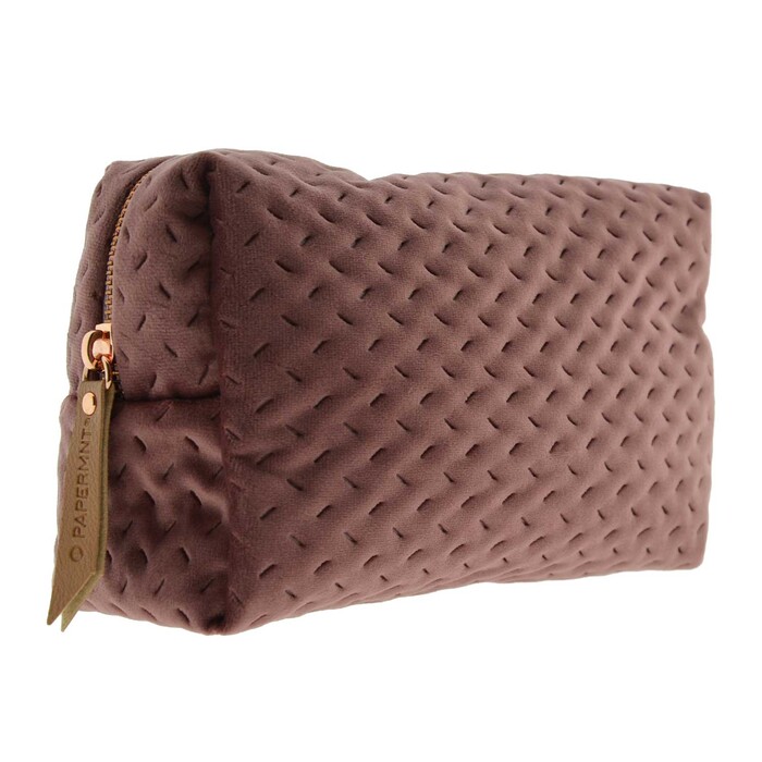 Make-Up-Tasche Serie Elegant Earth 20 x 12 x 8 cm mauve