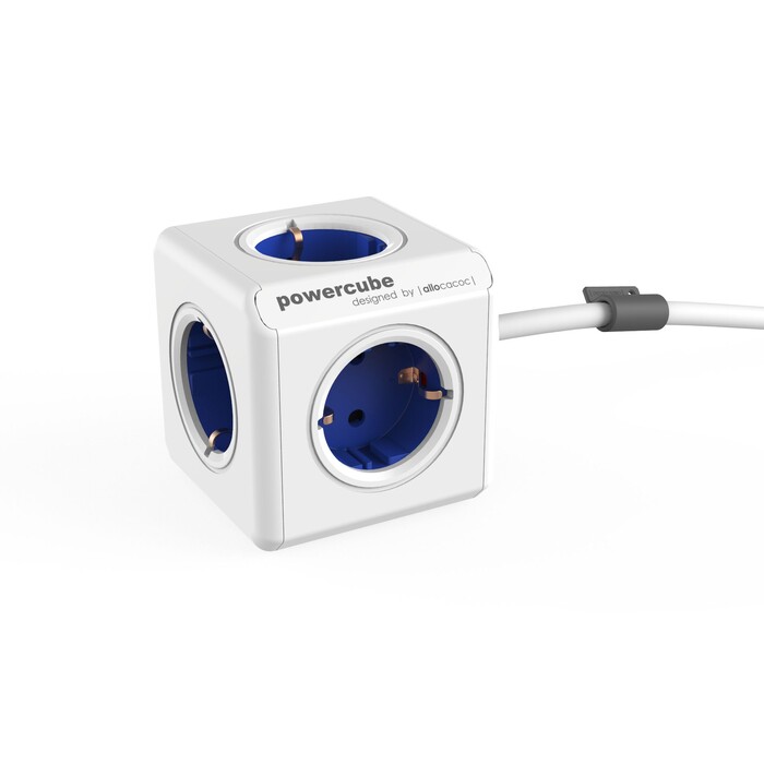 Allocacoc Powercube Extended 1,5m Kabel blau