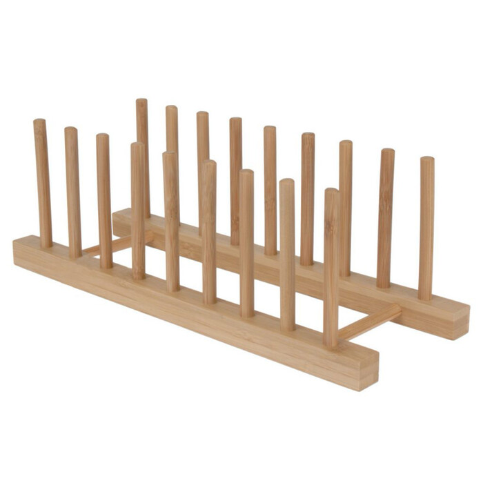 Abtropfhalter für Teller 34 x 12,5 cm braun