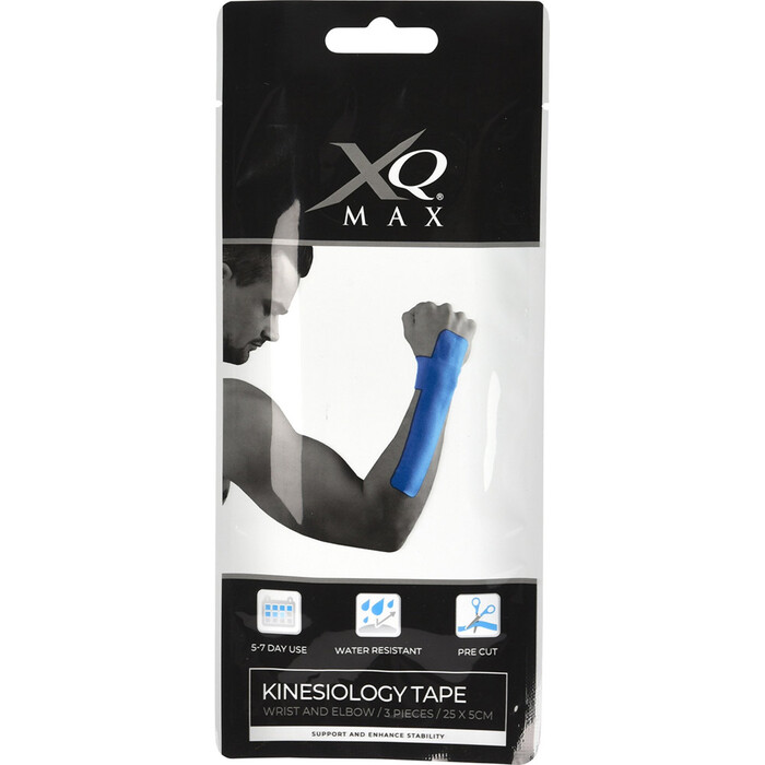 Kinesiologie Tape für Handgelenk und Ellbogen 3 Stück blau