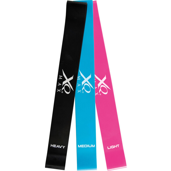 Resistance Bänder-Set 3 Stück schwarz/blau/pink