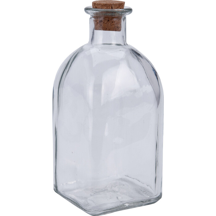 Glasflasche mit Korken Apotheker 280 ml