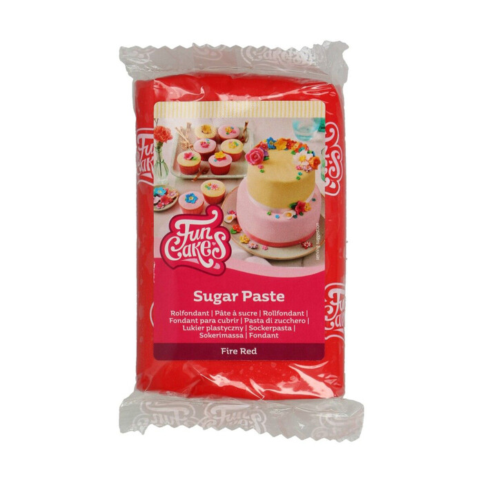 FUNCAKES Rollfondant 250 g rot