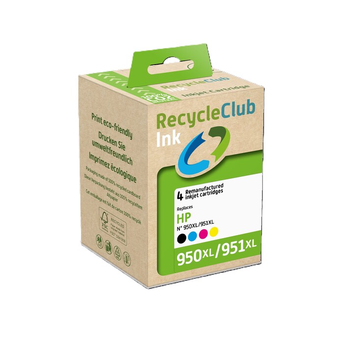 RecycleClub HP Multi Pack 4 No. 950XL/951XL (BK/C/M/Y)