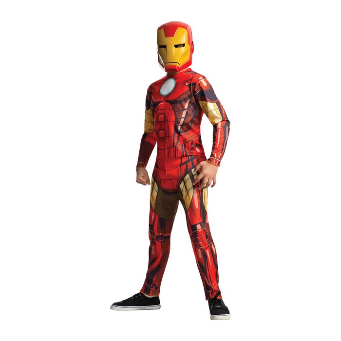 Kinderkostüm Iron Man mit Maske Größe L rot
