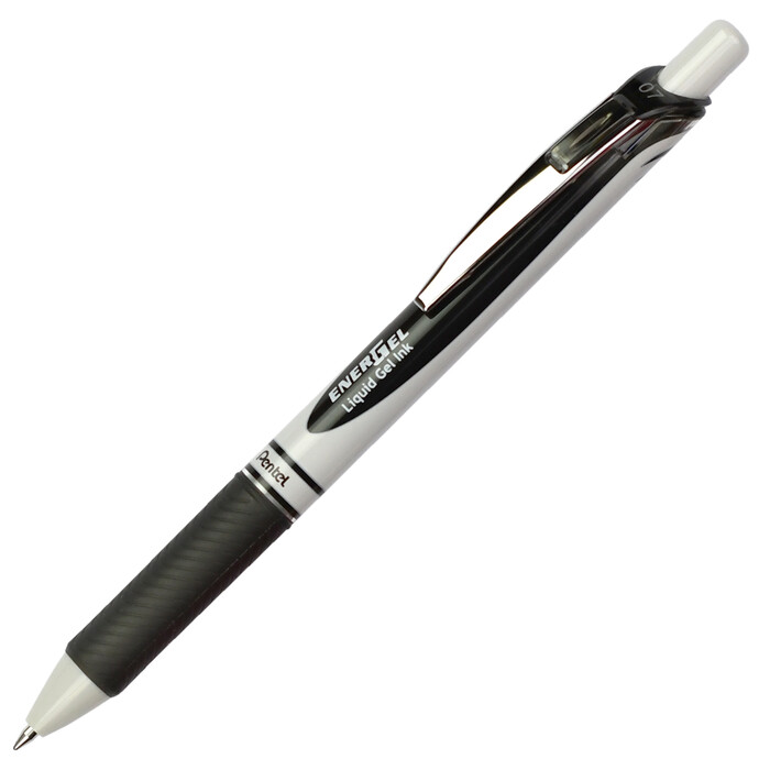 PENTEL Gelroller EnerGel BL77 Eco mit Druckmechanik 0,7 mm schwarz