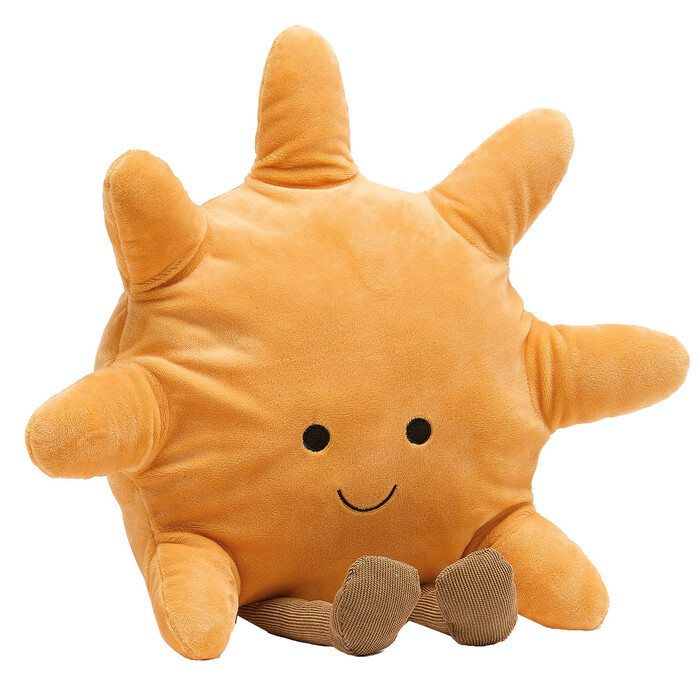 Plüschfigur Sonne 40 cm gelb