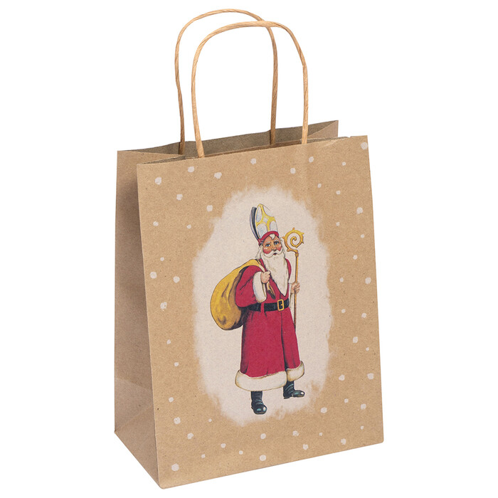 Nikolaus-Tasche aus Kraftpapier braun
