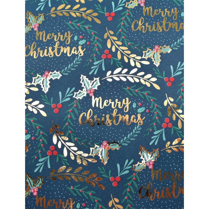 Geschenkpapier Merry Christmas 2 m x 70 cm bunt