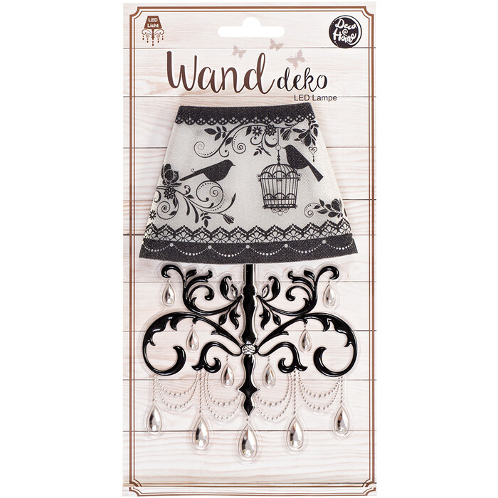 Mini Wandsticker LED-Lampe Classic 11 x 19 cm cm selbstklebend