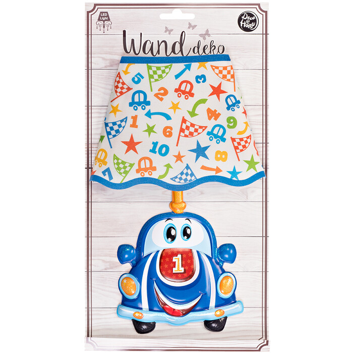 Wandsticker mit LED-Lampe 17,5 x 27,5 cm selbstklebend